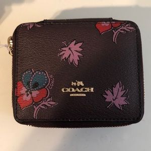 Coach Leather Travel Jewelry Case